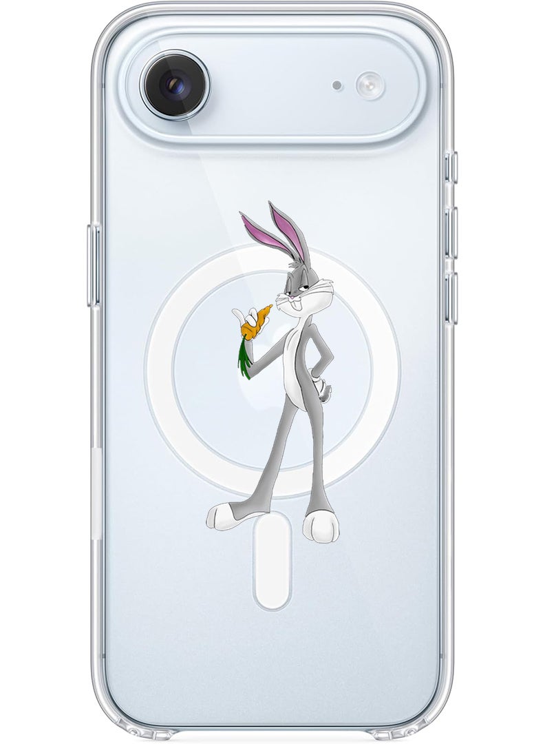 Theodor Magnetic Case for Apple iPhone 17 Air Compatible with MagSafe Wireless Charging, Shockproof Phone Bumper Cover - rabbit (2) - Image 1