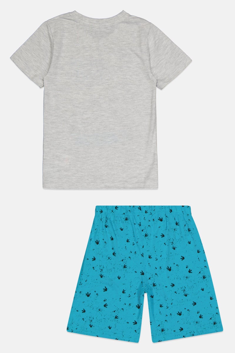 JURASSIC WORLD Kids Boy 2 Pcs Graphic Print T-Shirt And Shorts Pajama Set, Multicolor - Image 2