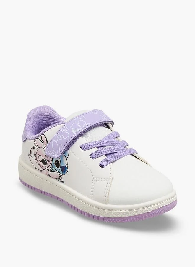 ديزني Girls Hook & Loop Ankle School Sneakers