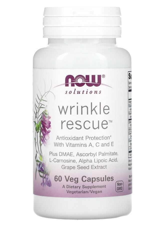 now Solutions Wrinkle Rescue 60 Veg Capsules