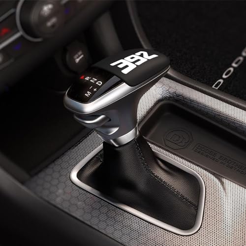 TOOLEPIC Gear Shifter Knob Cover for Dodge Challenger Charger Durango Accessory 2015-2025 – Premium ABS Plastic, Unique 392 Style Design, Jet Black, Ideal for Interior Upgrade - Image 5
