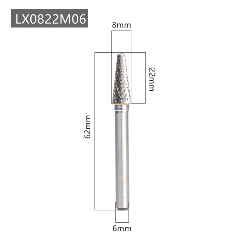 Tungsten Steel Rotary File Wood Carving Grinding Head 6pcs Lx06 16 - Image 3