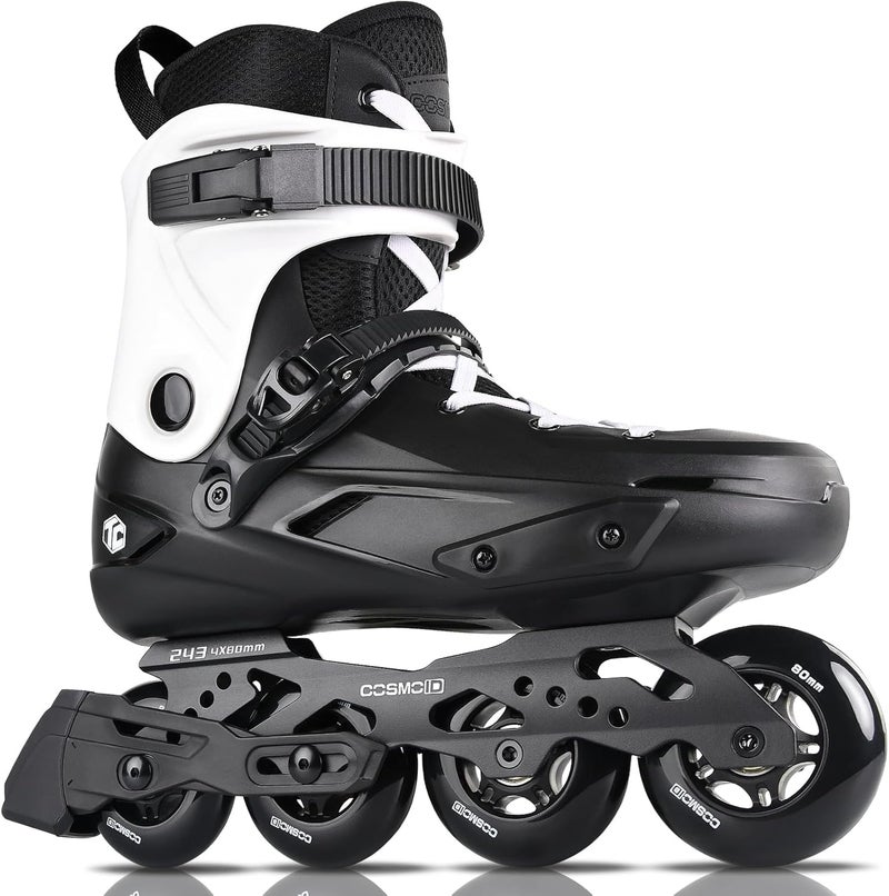 COSMOID TC Inline Skates for Adults & Teens – Professional Roller Blades for Men & Women, Fitness & Recreation Skates, Black, Size 4-13 - Image 1