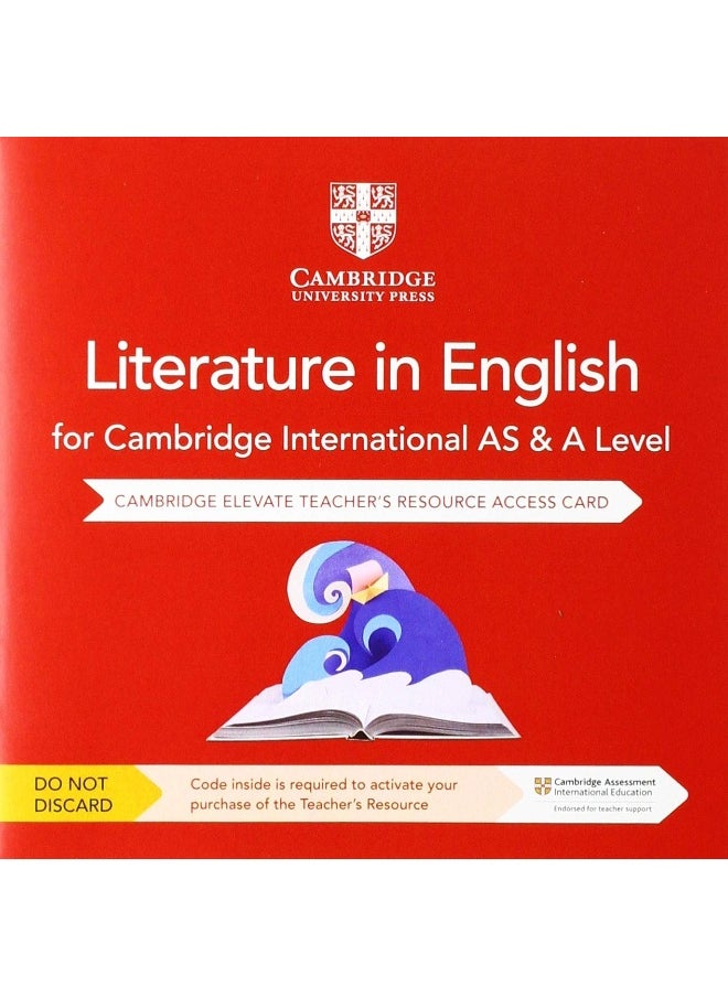 Cambridge International as & a Level Literature in English Digital Teacher's Resource Access Card  - Image 1