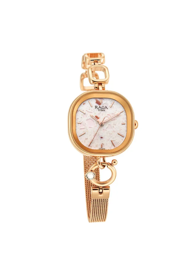 تيتان Women Analog Rectangle Shape Metal Wrist Watch - 2693WM01 - 36.5 Mm