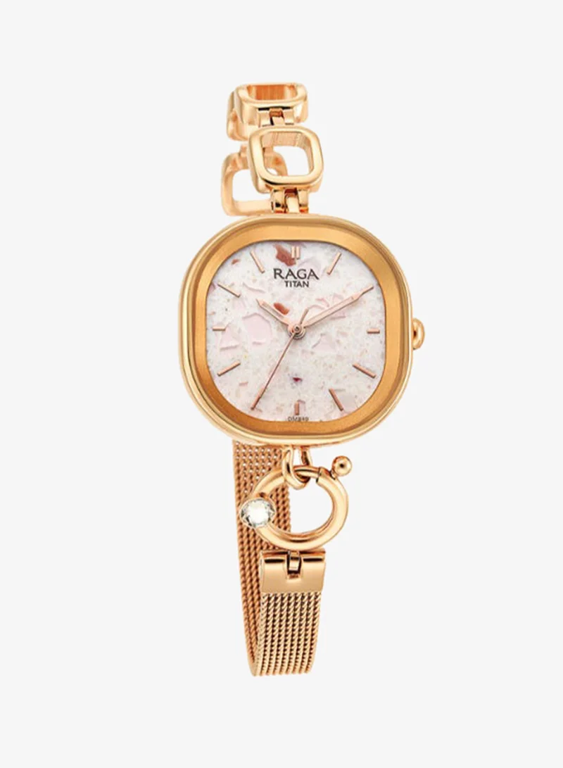 TITAN Women Analog Rectangle Shape Metal Wrist Watch - 2693WM01 - 36.5 Mm