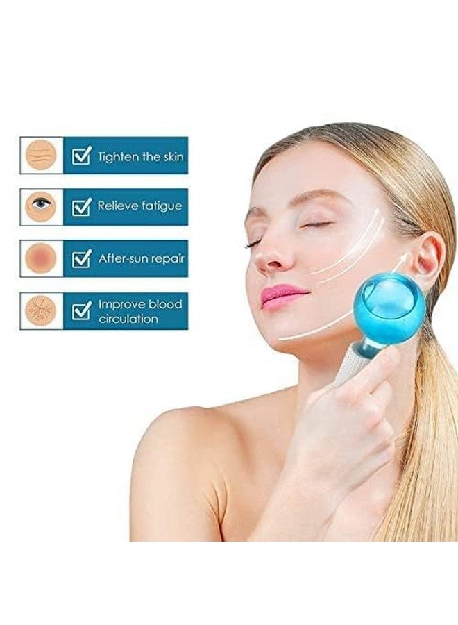 MAGHROLA 2pcs Ice Globes Roller for Face & Eyes, Facial Cooling Massage, Crystal Glass Energy Balls, Anti Aging, Tighten Skin, Redness Soothing, Face Wrinkle Remover, Beauty Care Tool - Image 4