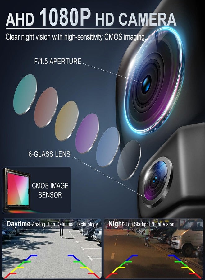 LivTee Front/Backup Camera, Reverse Camera, Day & Night HD Ultra Wide Angle, Rear View Camera for Car SUV Pickup and Truck - IP69K Waterproof - Image 2