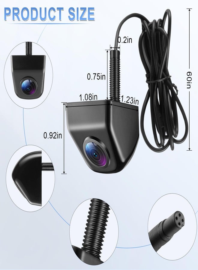 LivTee Front/Backup Camera, Reverse Camera, Day & Night HD Ultra Wide Angle, Rear View Camera for Car SUV Pickup and Truck - IP69K Waterproof - Image 3
