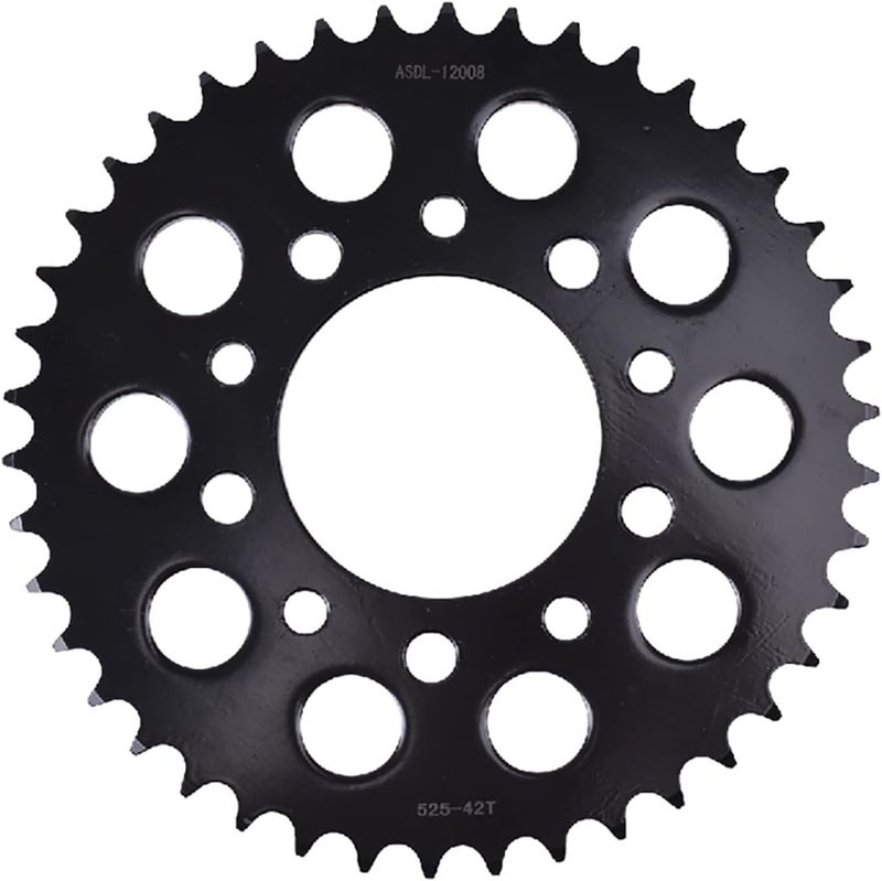 QASULER 525 42T Motorcycle Rear Sprocket - Image 1
