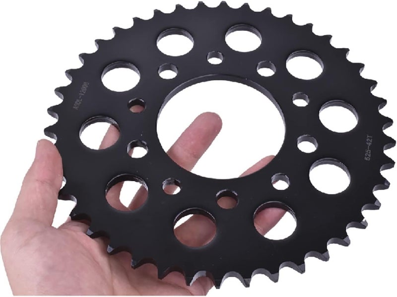 QASULER 525 42T Motorcycle Rear Sprocket - Image 3