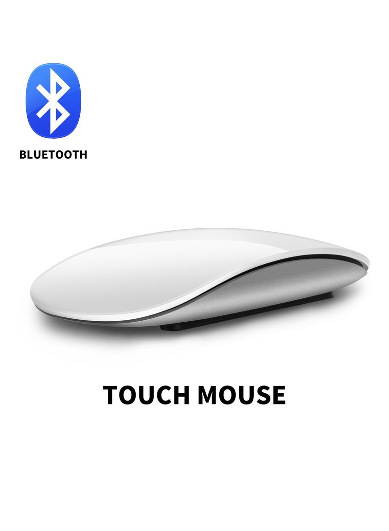 Mouse 3 Wirelessand Rechargeable,Mouse Multi-Touch, Bluetooth Connectivity,Quiet Travel Computer Mouse lWhite - Image 1