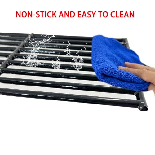 Direct store Parts DC114 (3-pack) 19.75" Porcelain Coated Cast Iron Grill Cooking Grates Replacement for Chargriller Gas Grill 2121, 2123, 2222, 2828, 3001, 3030, 3725, 4000, 5050, 5252, 5650,9020… - Image 5