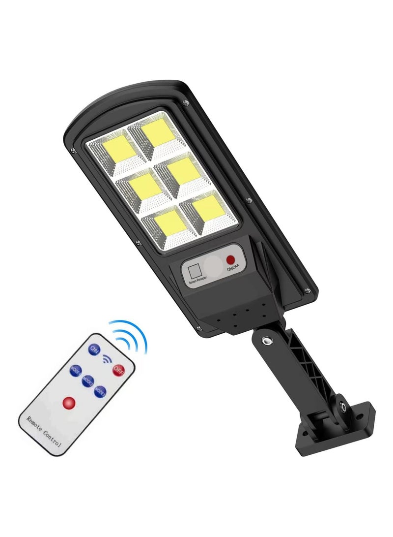 Excefore Solar Lights Outdoor 6000 Lumens LED Solar Powered Motion Sensor Wall Lamp IP67 Waterproof with Remote Control Durable Security Light for Outside Wall Garden Yard Porch (1-Pack) - Image 1