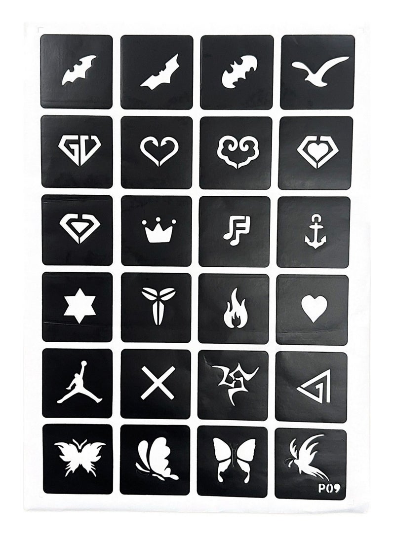 مودا ملصق التاتو المؤقت يستخدم للحناء أو الحبر السحري للتاتو المؤقت استنسل للحناء