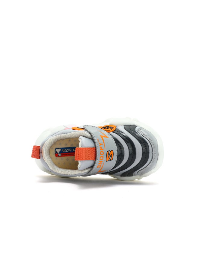 Snoopy Children's Shoes, Boys' Sneakers, Baby Running Shoes, Wear-resistant Shock-absorbing Caterpillar Shoes, 2032 Gray And Black, Size 24 - Image 5
