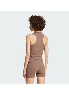 Adidas Lounge Ribbed Cropped Tank Top  - Image 2