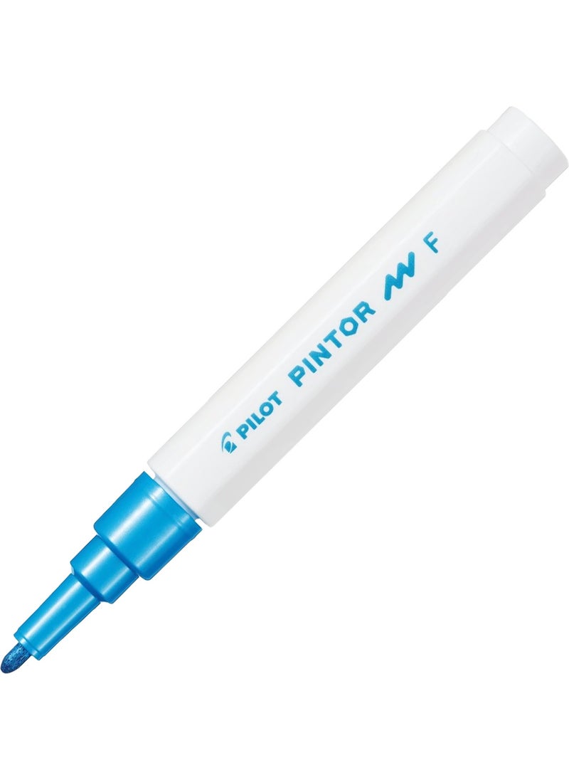 PILOT - Pintor Marker Pen F Nib Metallic Blue - Image 1