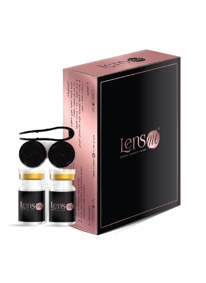 LensMe - Latte 6 Months Disposable Contact Lenses, Colored Contact Lenses, Cosmetic contact lenses, Brown Contact Lenses, Pack Of 2 - Image 1