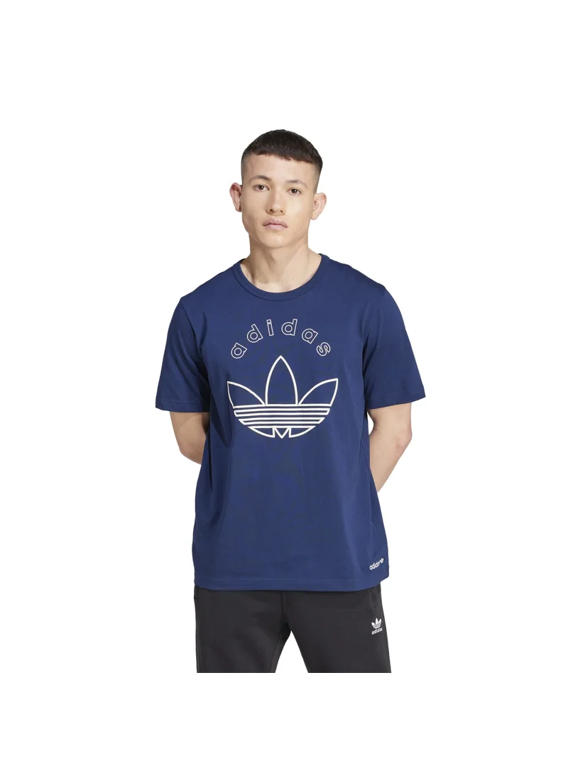اديداس adidas GRFX TEE Blue Originals Men T-SHIRTS