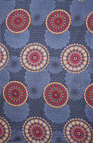 DIVINE OVERSEAS Diwan Set, Pack of 8 Pieces, 1 Single Bed Sheet 60 x 90 inches, 2 Bolster Covers 16 x 32 inches, 5 Cushion Covers 16 x 16 inches (Dark Grey Mandala) - Image 2