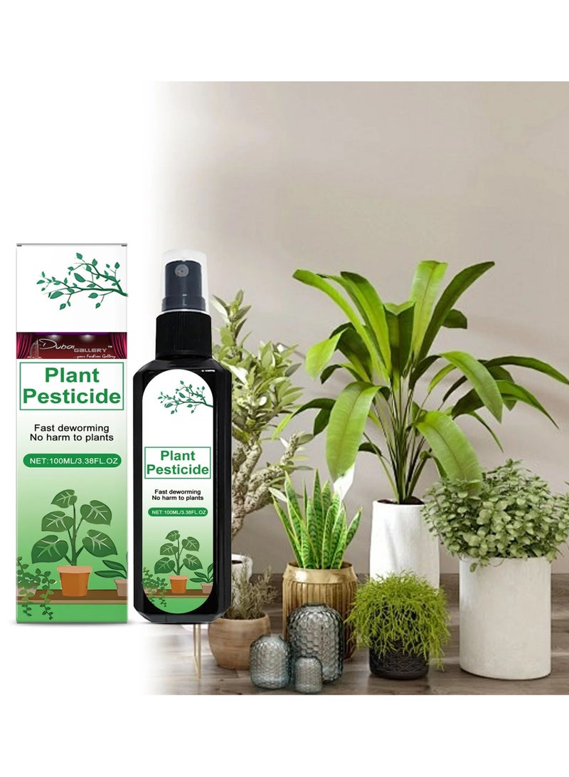 DubaiGallery Plant Pesticide Spray for Indoor and Outdoor Use, Fast Deworming, Safe for Plants, 100ml Easy Application Bottle  - Image 2