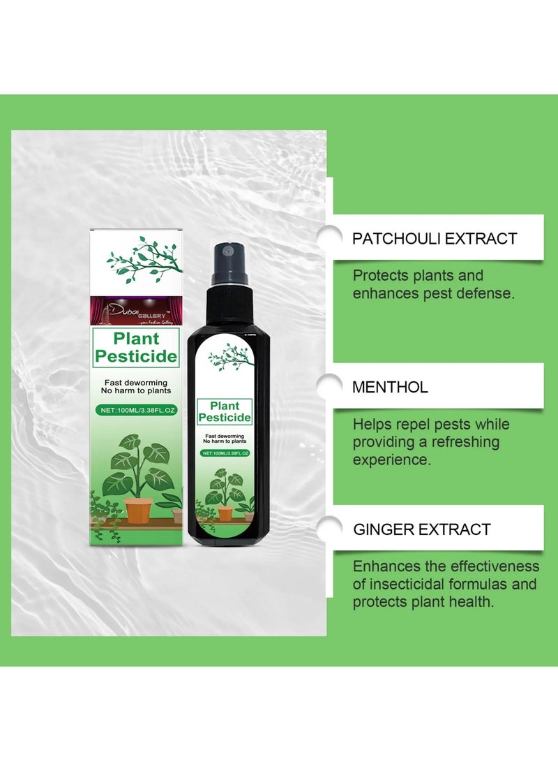 DubaiGallery Plant Pesticide Spray for Indoor and Outdoor Use, Fast Deworming, Safe for Plants, 100ml Easy Application Bottle  - Image 3