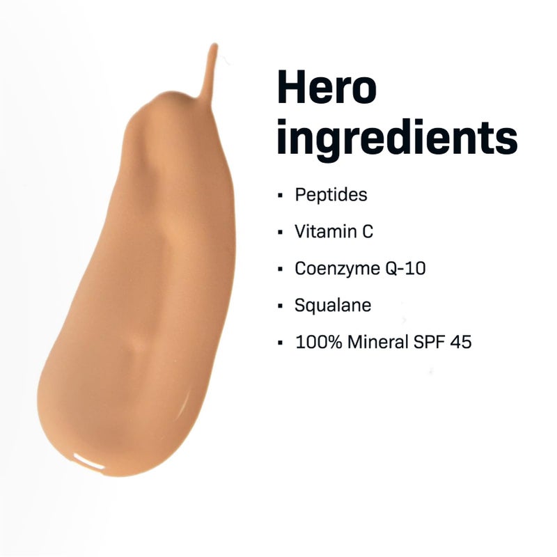 Revision Skincare IntellishadeÂ® TruPhysical SPF 45, 100% Mineral Sunscreen for Face, Anti-Aging Moisturizer with SPF and Vitamin C, Tinted Sunscreen for Sensitive Skin, 1.7 oz - Image 4