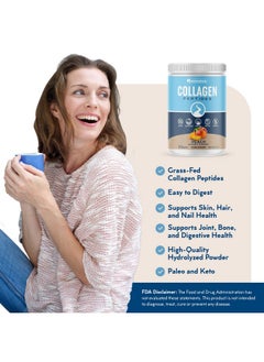 NativePath Peach Collagen Peptides Premium Keto And Paleo Grassfed Pastureraised Protein Powder For Hair Skin Nails Bones Joints Digestion And More 20 Servings No Gluten Or Dairy  - Image 5