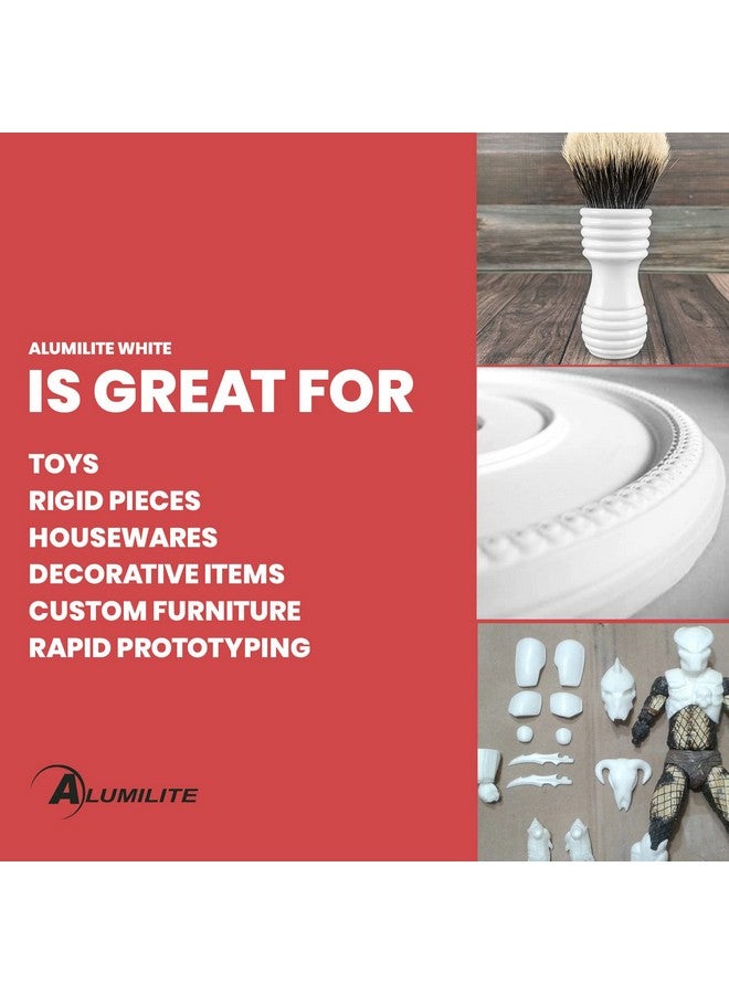Alumilite Amazing White Two-Part Casting Resin Kit - Ideal for Pouring Small to Large, Durable Pieces, Arts, Crafts, Jewelry and Decorative Pieces, 10 Minute Cure Time (32 Ounce)