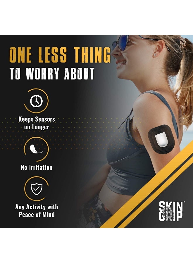 Skin Grip CGM Patches for Insulet Omnipod (20-Pack), Waterproof & Sweatproof for 10-14 Days, Pre-Cut Adhesive Tape, Continuous Glucose Monitor Protection - Image 3
