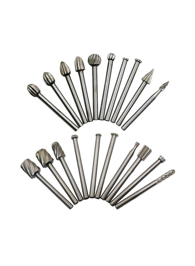 NIBEMINENT 20-Piece Electric Grinder Accessories Set Silver 12centimeter