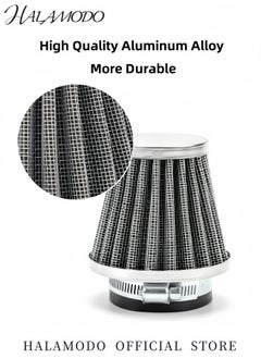 Generic Motorcycle Air Filter Replacement Conical Mesh Air Filter Air Intake Filter Motorcycle Mushroom Head Air Filter for Moped Scooter & ATV Dirt Bike & Motorcycle  - Image 2