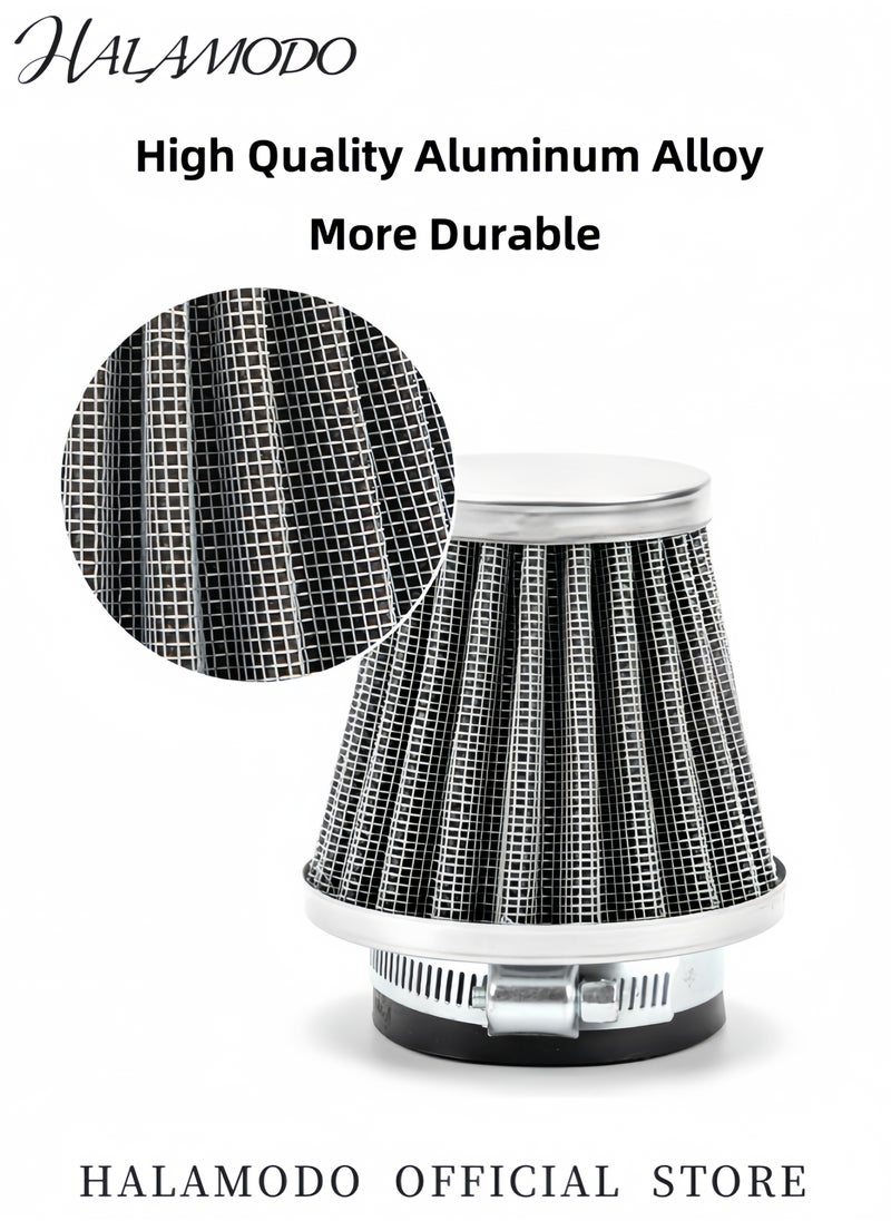 Generic Motorcycle Air Filter Replacement Conical Mesh Air Filter Air Intake Filter Motorcycle Mushroom Head Air Filter for Moped Scooter & ATV Dirt Bike & Motorcycle  - Image 2