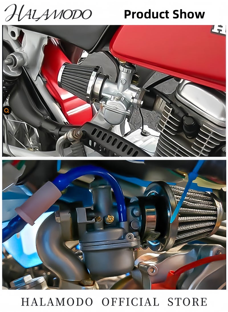 Generic Motorcycle Air Filter Replacement Conical Mesh Air Filter Air Intake Filter Motorcycle Mushroom Head Air Filter for Moped Scooter & ATV Dirt Bike & Motorcycle  - Image 3