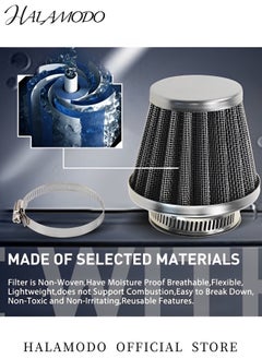 Generic Motorcycle Air Filter Replacement Conical Mesh Air Filter Air Intake Filter Motorcycle Mushroom Head Air Filter for Moped Scooter & ATV Dirt Bike & Motorcycle  - Image 4