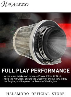 Generic Motorcycle Air Filter Replacement Conical Mesh Air Filter Air Intake Filter Motorcycle Mushroom Head Air Filter for Moped Scooter & ATV Dirt Bike & Motorcycle  - Image 5