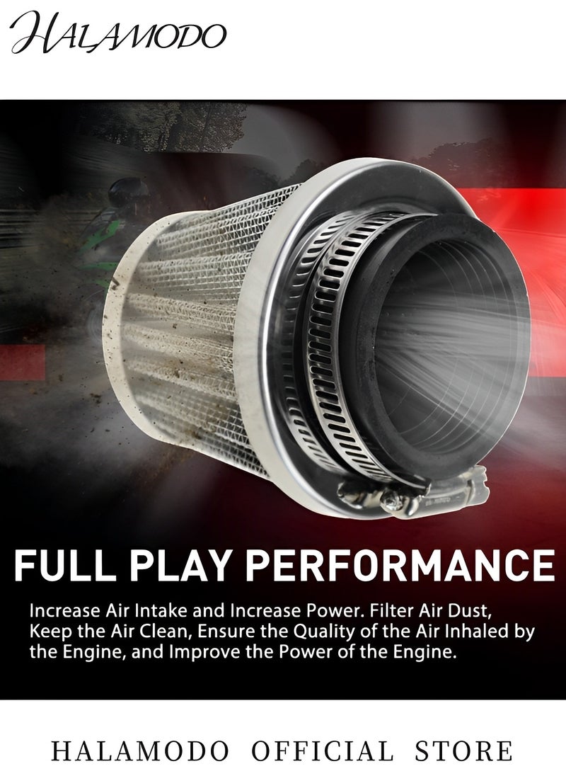 Generic Motorcycle Air Filter Replacement Conical Mesh Air Filter Air Intake Filter Motorcycle Mushroom Head Air Filter for Moped Scooter & ATV Dirt Bike & Motorcycle  - Image 5