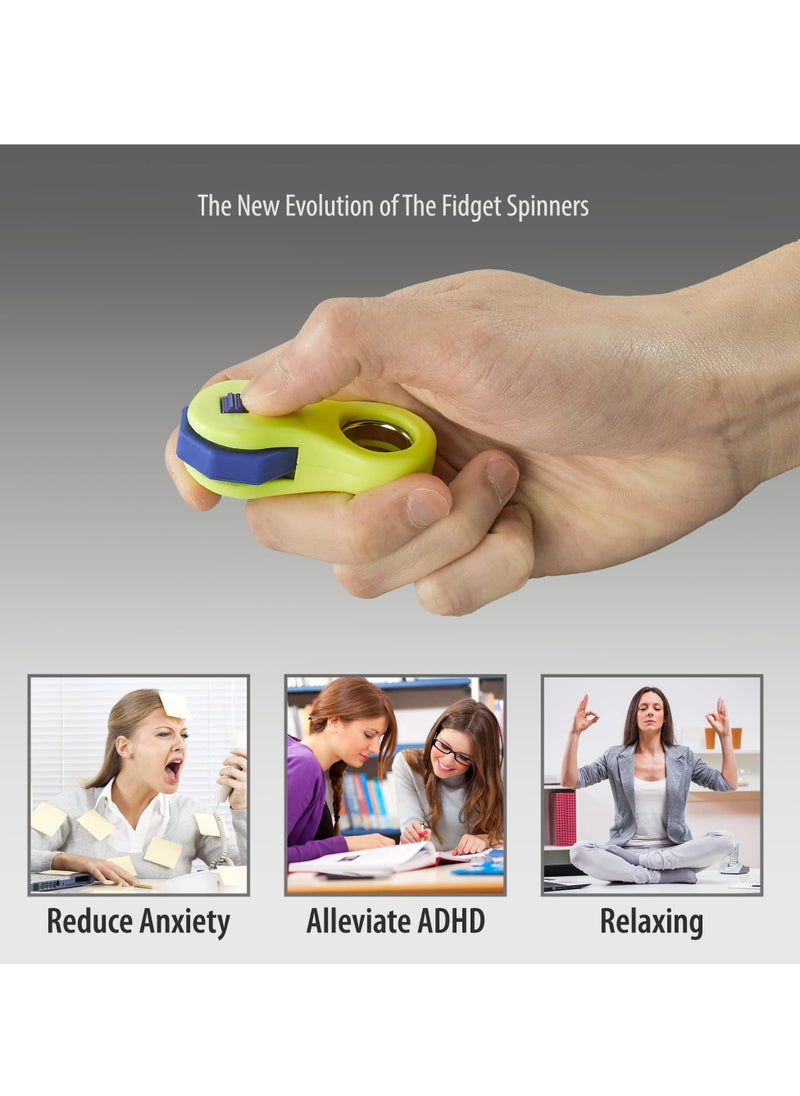 Excefore Fidget Toy, Fidget Spinners Toy for Adults and Kids, Gifts Suitable for Children with Autism and ADHD, Quiet Office Desk Toy, Excellent for Relieving Stress and Anxiety Toys (Yellow)  - Image 3