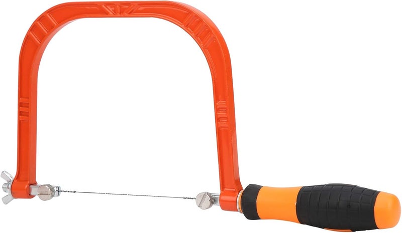 Coping Saw For Woodworking, Wire Saw Mini Adjustable Aluminum Alloy Hacksaw Blade Woodworking Cutting Manual For Woodworking Jewelry Plastic Metal Wood Cutting Crafts Making - Image 4