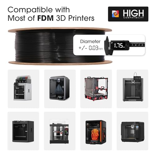 eSUN PLA+ Filament 1.75mm, 3D Printer Filament PLA Plus, Dimensional Accuracy +/- 0.03mm, 1KG Spool (2.2 LBS) 3D Printing Filament for 3D Printers, Haze Blue - Image 5
