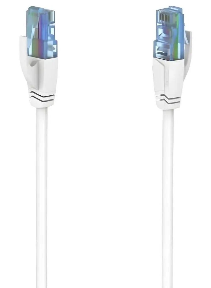 هاما كابل شبكة هاما، الفئة 6a، سرعة 10 جيجابت/ثانية، U/UTP، مسطح، طول 1.5 متر - Image 1