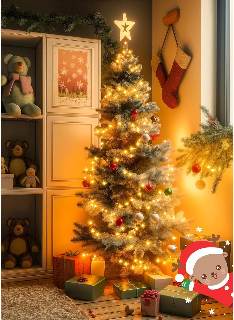 Necomi 100 LED String Lights Outdoor Waterproof 10m, 8 Modes USB Powered LED Strip Lights with Remote Control for Outdoor Trampoline Camping Tent Yard Garden Decor (Warm White) - Image 2