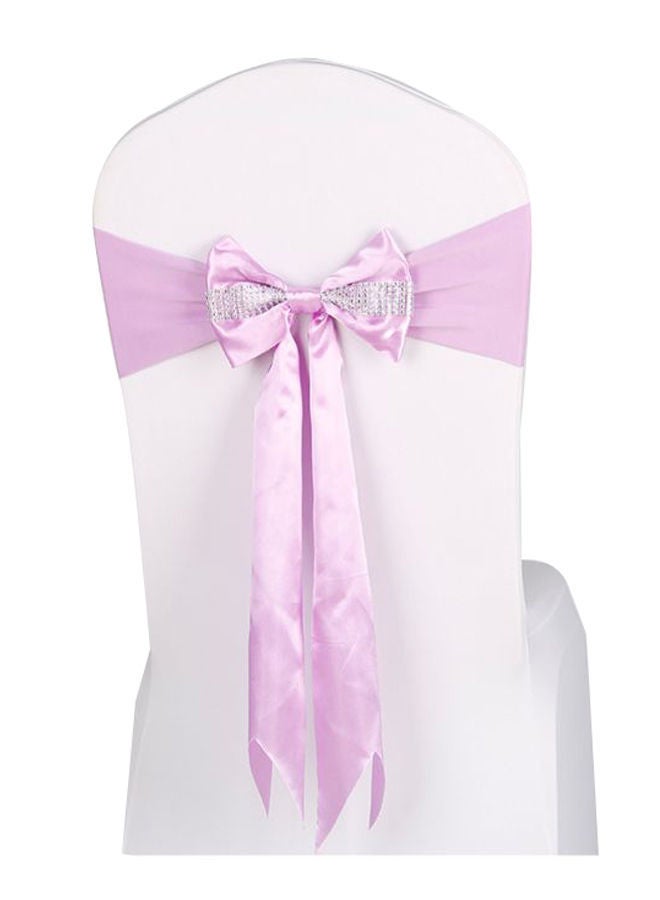 نيبمينينت عقدة بتصميم فيونكة قابلة للتمدد للكراسي للمناسبات مثل حفلات الزفاف/الحفلات/المراسم/الولائم أرجواني