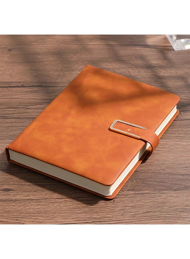 Generic Vintage A5 leather notebook with personalized soft cover - perfect for business meetings and college life  - Image 1