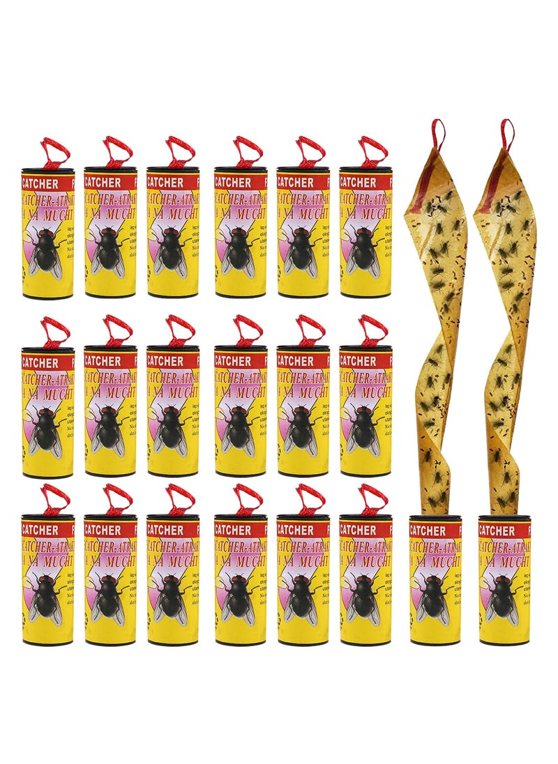 Generic 20 Rolls Disposable Fly Trap Catcher Fly Catcher Insect Trap Hanging Style Pest Control  - Image 1