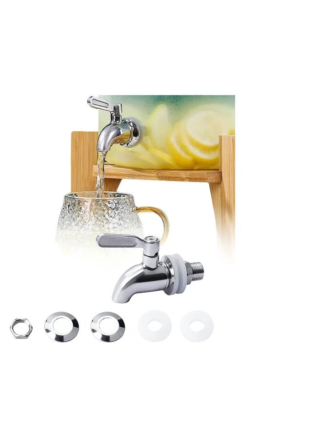 304 Stainless Steel Beverage Dispenser Replacement Spigot, Fits 58 inch Opening, for Home  Barrel Fermenter Wine Beer Beverage Juice Dispenser Spigot Beverage Dispenser Faucet，16 mm - Image 1