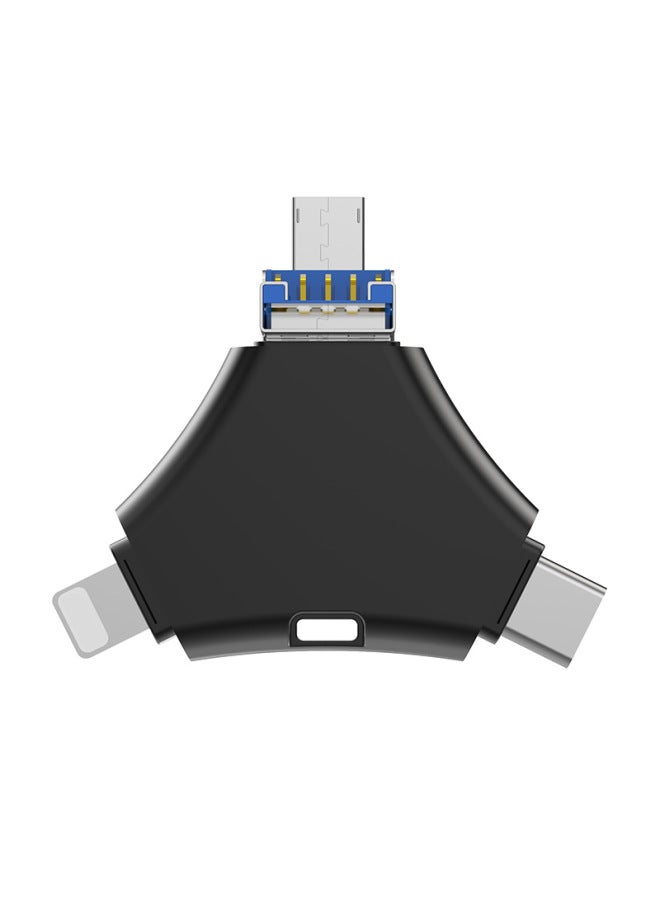 Neutral Compatible With Apple, Android, Computer, Type-c Phone, Usb 3.0 High Capacity Four-in-one Car Phone Usb Flash Drive - Image 1