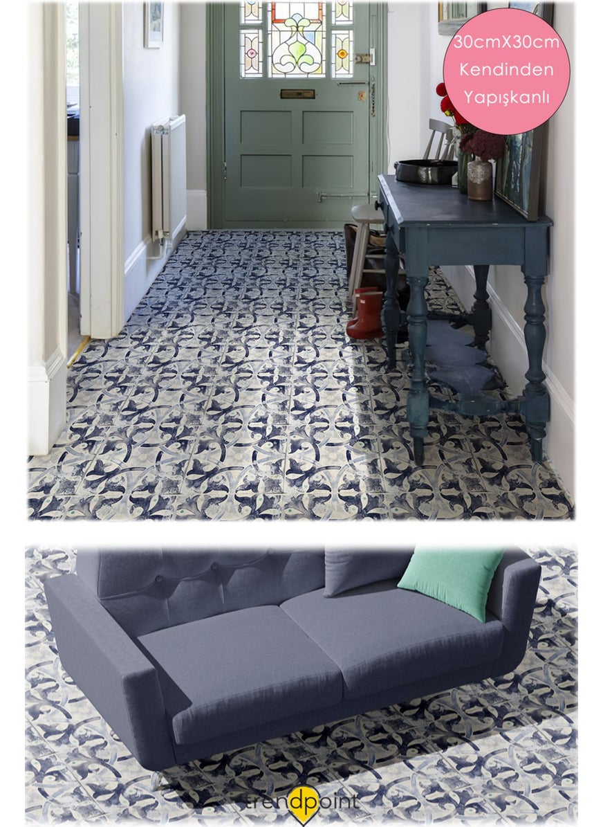 Trendpoint Lvt Floor and Wall Covering Self-Adhesive 30CM×30CM Kitchen Bathroom Entrance Tile  - Image 3