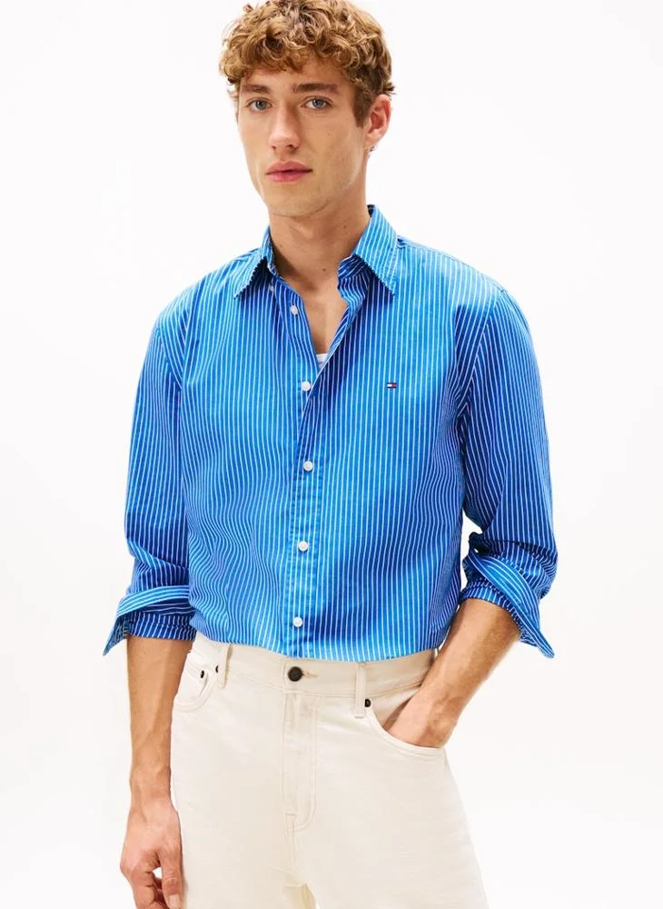 Core Hairline Poplin Regular Fit Shirt